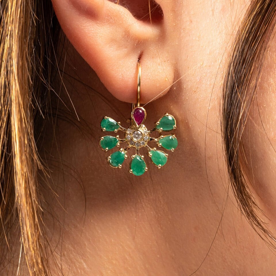 Topkapı Zümrüt Küpe