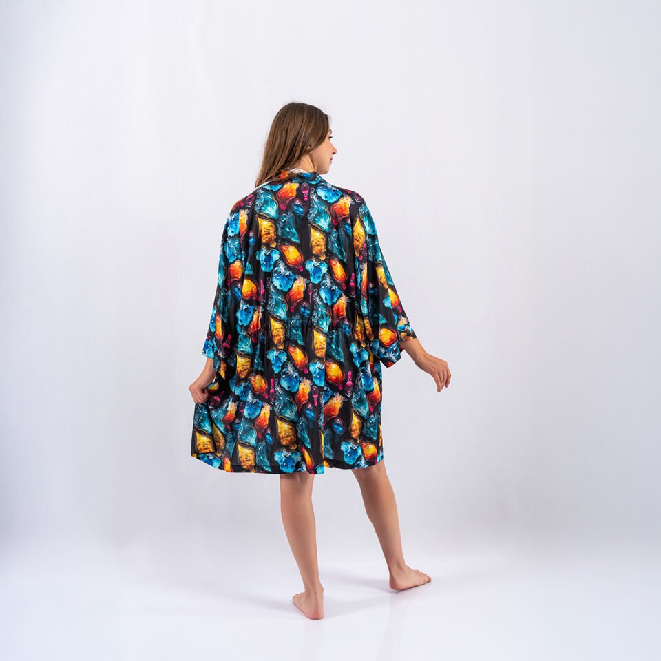 Saten İpek Dijital Baskı Pareo